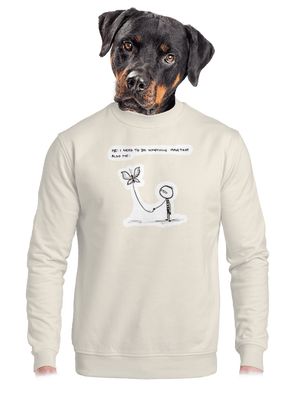 unisex mikina bez kapucne