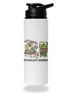 Futbalový expert flaša na vodu White