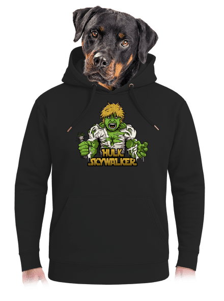 Hulk Skywalker unisex mikina premium Dark Black