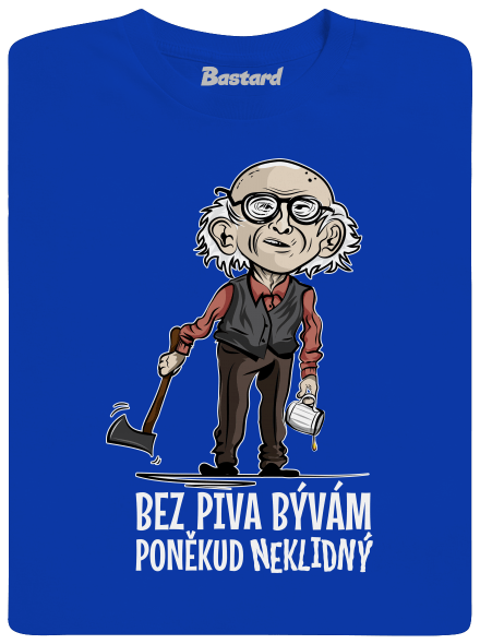 Neklidný bez piva pánske dlhý rukáv Royal Blue