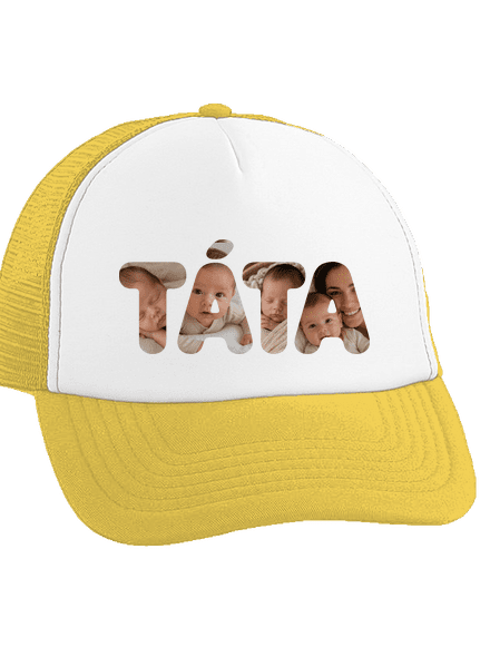 Nápis ocko z vlastných fotiek šiltovka truckerka Sunflower cap