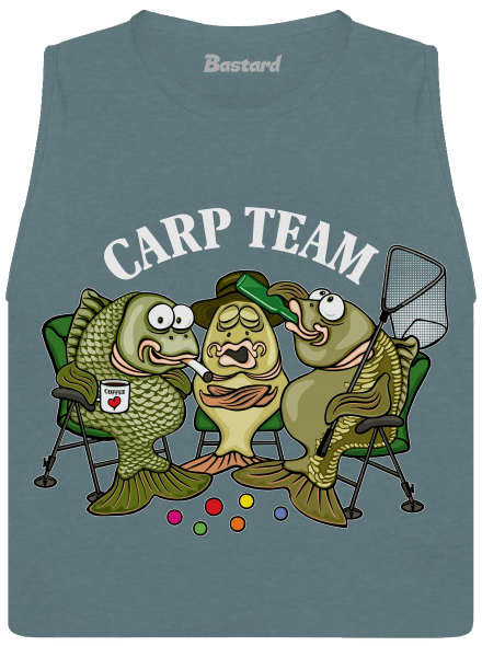 Carp Team dámske tielko voľné Heather Deep Teal