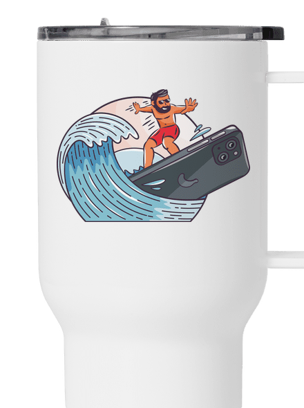 Som surfer termohrnček White