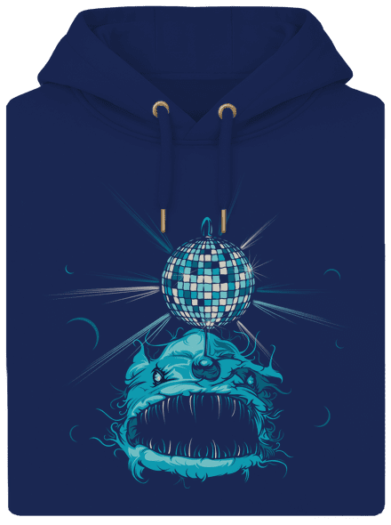 Morský discočert unisex mikina premium Navy