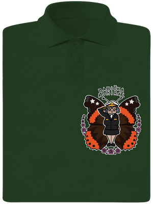 Babička admirál pánska polokošeľa Bottle Green Mal