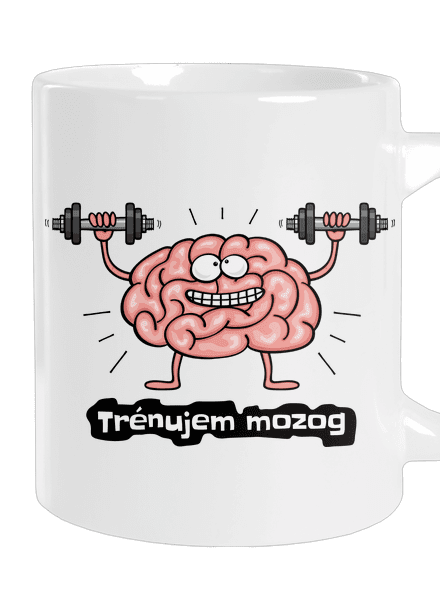 Trénujem mozog  veľký hrnček White