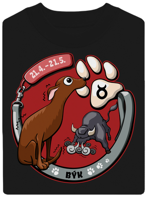 Psí horoskop: Býk unisex mikina bez kapucne Black