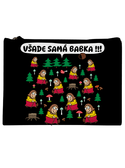 Všade samá babka taštička Black
