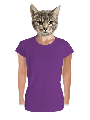 Bez potlače dámske tričko prémium Purple