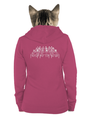 Cimrman: Debil, blbeček dámska mikina na zips Magenta