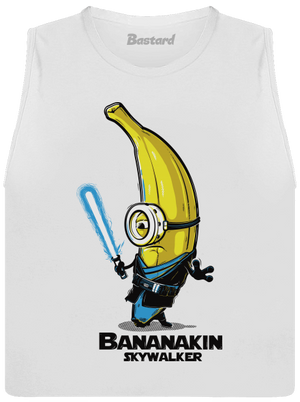 Bananakin Skywalker dámske tielko voľné White