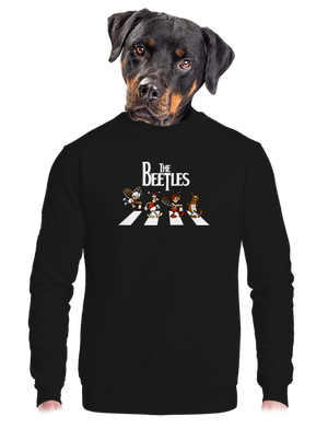 unisex mikina bez kapucne