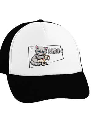 Mačací horoskop: Baran šiltovka truckerka Black cap