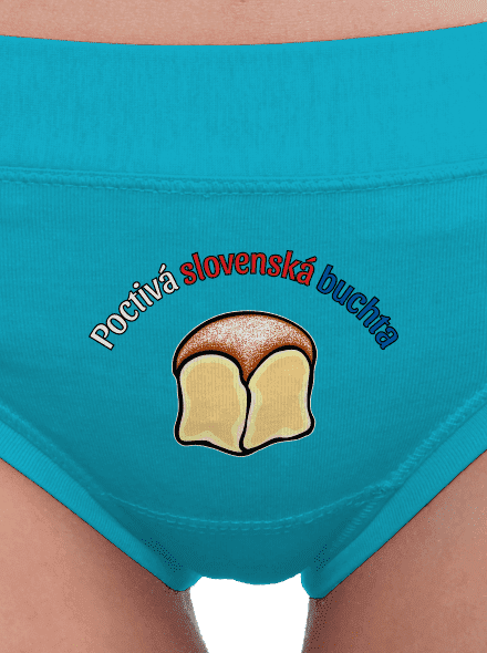 Poctivá buchta a klobása dámske nohavičky Turquoise