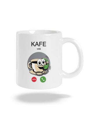 Kafe volá klasický hrnček White