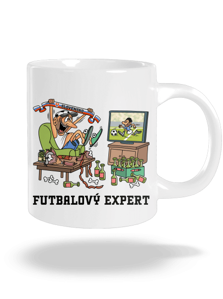 Futbalový expert veľký hrnček White