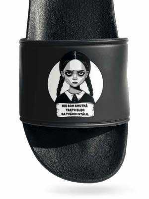 Nie som smutná šľapky Black