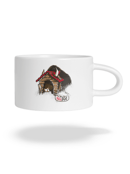 Bulldog hrnček makronka White