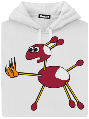 Gaštany dámska mikina klokanka White