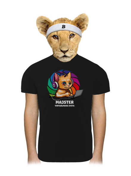 Majster virtuálneho sveta detské športové tričko Black