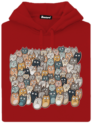 Nájdi čerta dámska mikina klokanka Red Mal