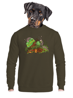 unisex mikina bez kapucne