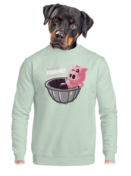 Vo forme unisex mikina bez kapucne Blush Mint