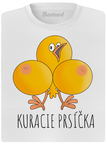 Kuracie prsíčka dámske športové tričko White