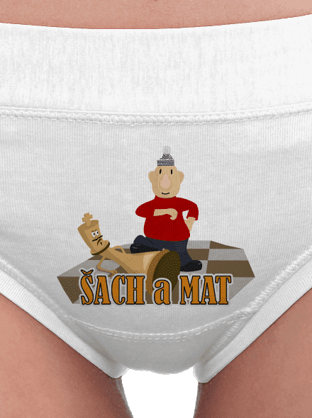 Šach a Mat dámske nohavičky White