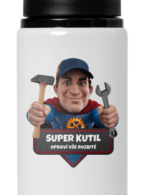 Super otec flaša na vodu White