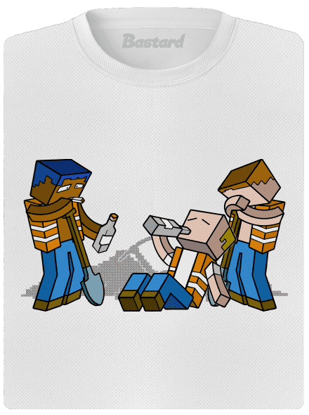 Real Minecraft dámske športové tričko White