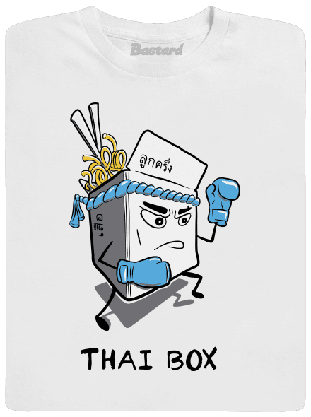 Thai box pánske dlhý rukáv White