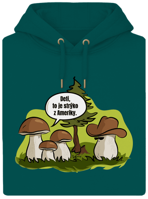 Strýko z Ameriky unisex mikina premium Emerald Green