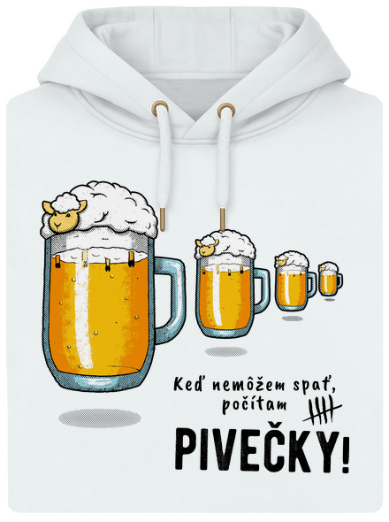 Pivečka unisex mikina premium Snowwhite