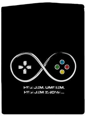 Hrajem znova pánska mikina na zips Black