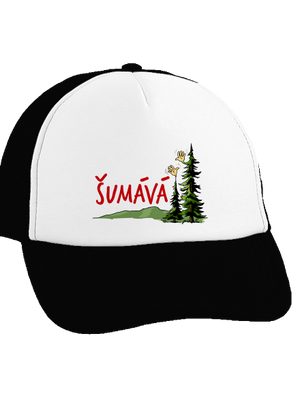 Šumává šiltovka truckerka Black cap