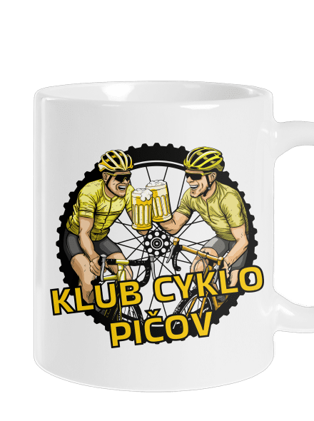 Klub cyklo pičov klasický hrnček White
