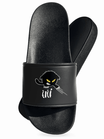 Čičina šľapky Black