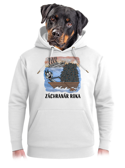 Záchranár roka unisex mikina premium Snowwhite