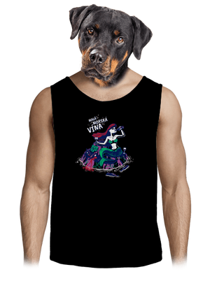 Malá mořská vína pánske tielko Black