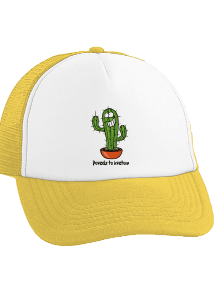 Povedz to kvetom šiltovka truckerka Sunflower cap