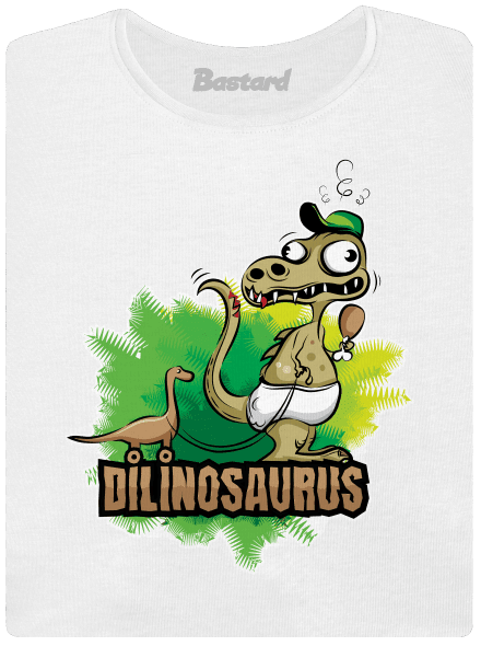 Dilinosaurus dámske tričko prémium White