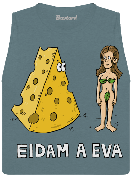 Eidam a Eva dámske tielko voľné Heather Deep Teal