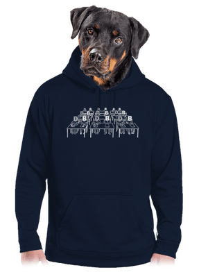 Cimrman: Debil, blbeček pánska mikina klokanka Navy