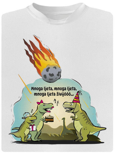 Mnoga ljeta detské športové tričko White