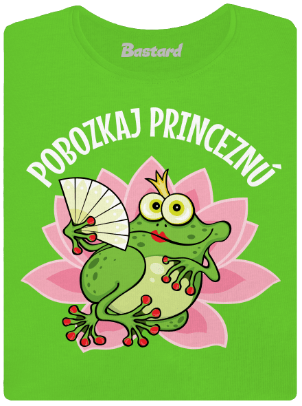 Pobozkaj princeznú a princa dámske tričko Apple Green