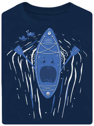 Ahhhh! unisex tričko oversized Midnight Blue