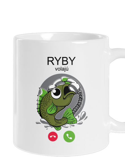 Ryby volají klasický hrnček White