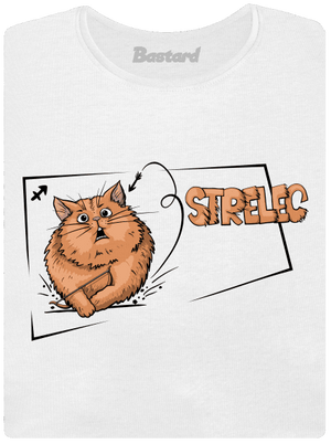 Mačací horoskop: Strelec dámske tričko s lemom White