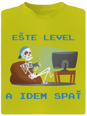 Ešte level pánske športové tričko Neon Yellow